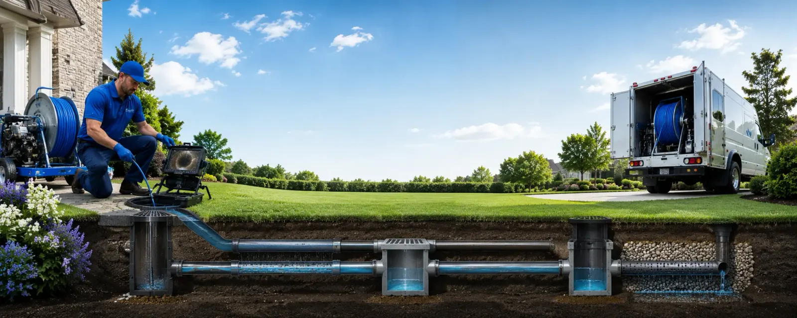Outdoor drain cleaning information for Flensburg, MN